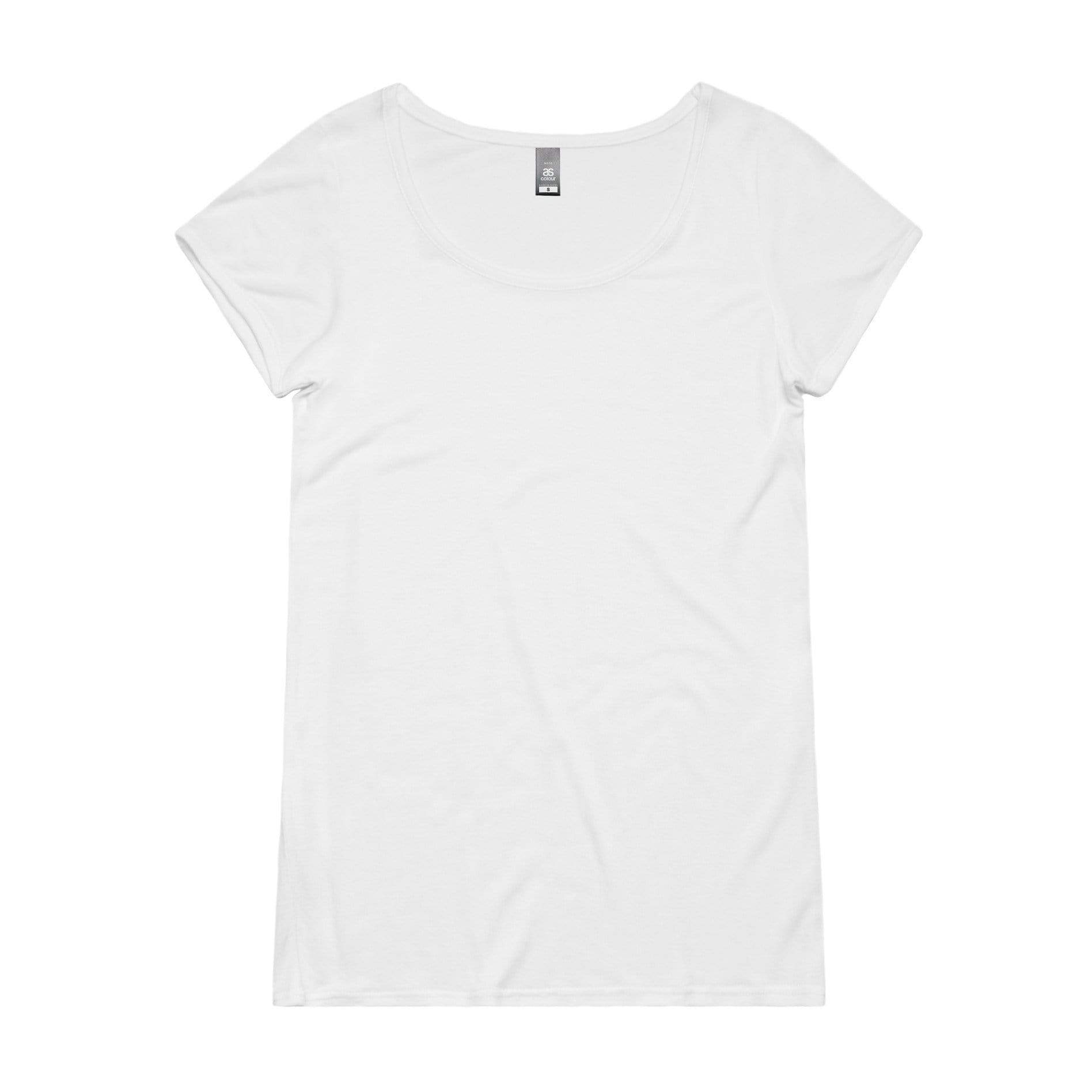 As Colour Women's note tee 4019 Casual Wear As Colour WHITE XSM 